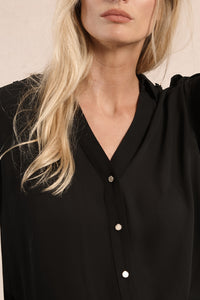 Pearl Button Front Top