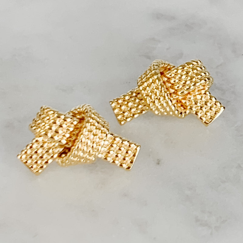 Textured Knot Earrings