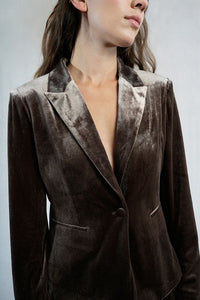 Rêve de Velours Blazer-Brown