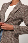 Tweed Plaid Blazer