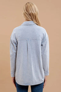 Chambray Collared Shacket