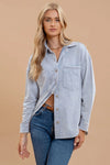 Chambray Collared Shacket