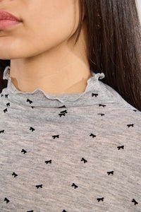 Bow Patterned Lightweight Shirt