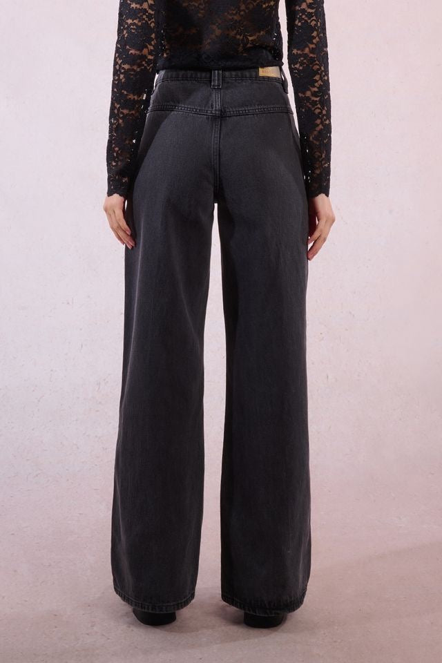 Double Pocket Wide Leg Denim