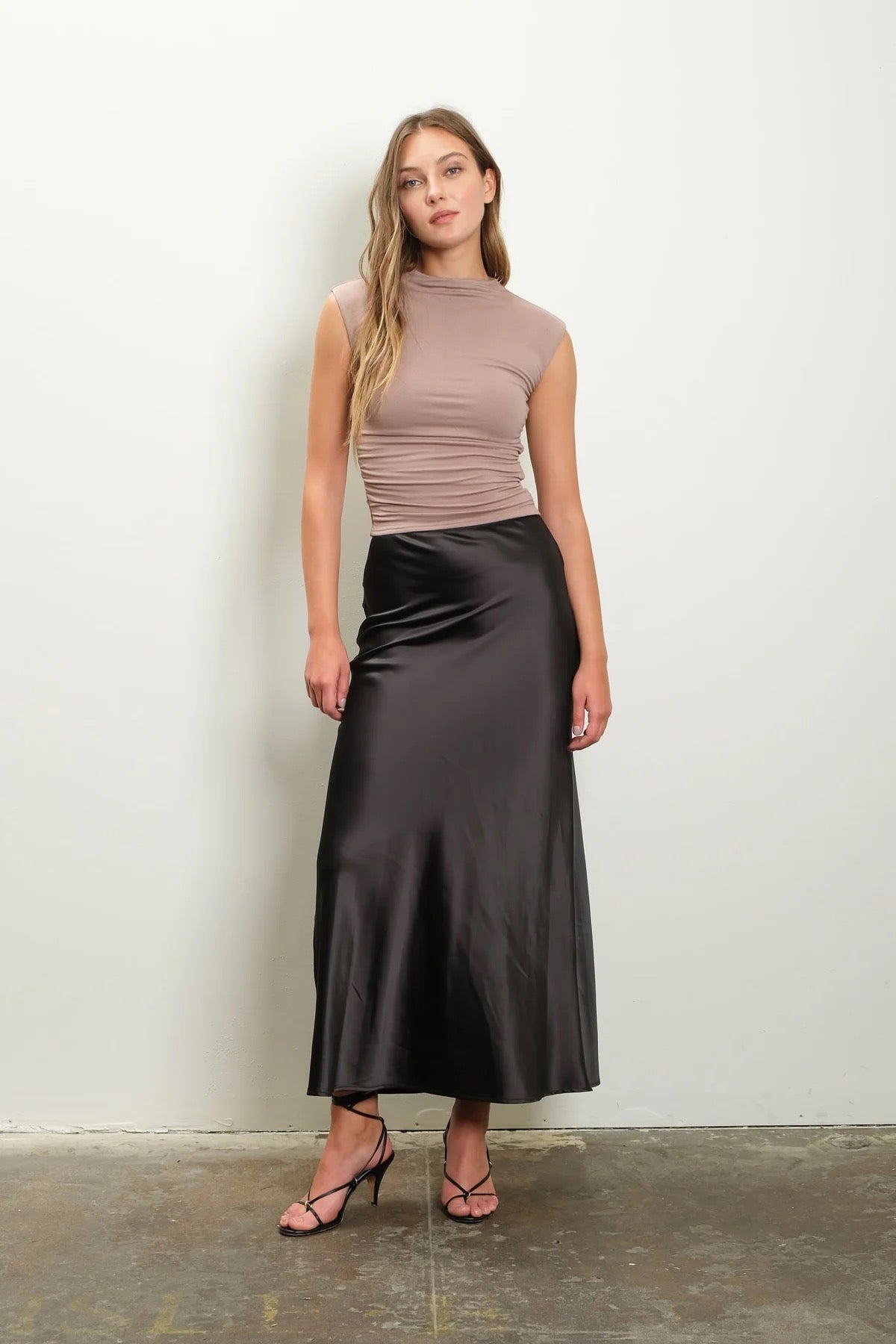 Satin Slip Midi Skirt – Lark & Lily Boutique