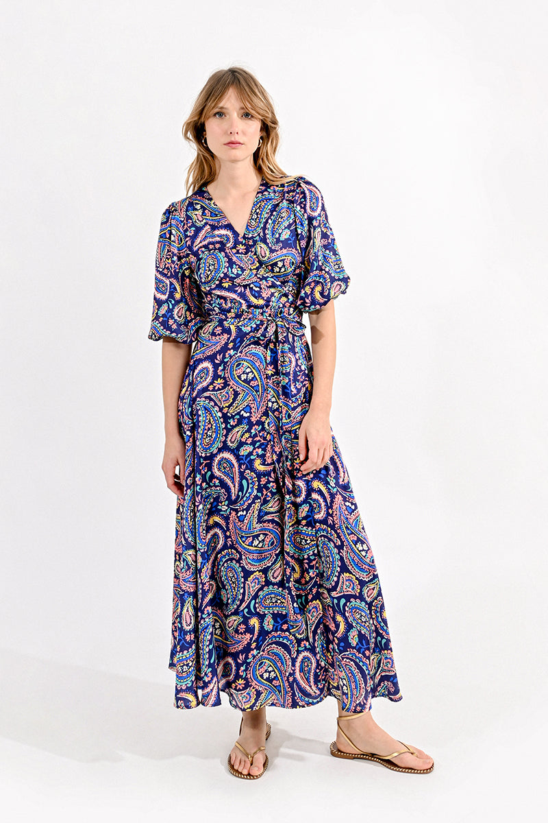 wrap dress paisley Paisley Maxi Wrap Dress – Lark & Lily Boutique
