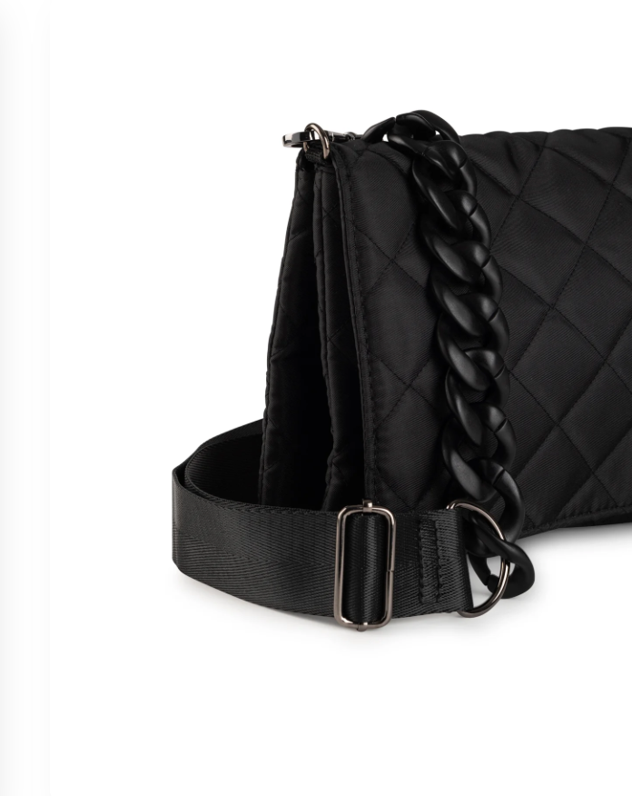 Lexi Carbon Quilted Bag-Black - Lark & Lily Boutique