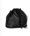 Lindsey Puffer Bucket Bag- Black - Lark & Lily Boutique