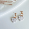 Textured Ivory Shell Earrings - Lark & Lily Boutique