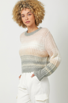 Color Gradient Relaxed Fit Sweater