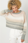 Color Gradient Relaxed Fit Sweater