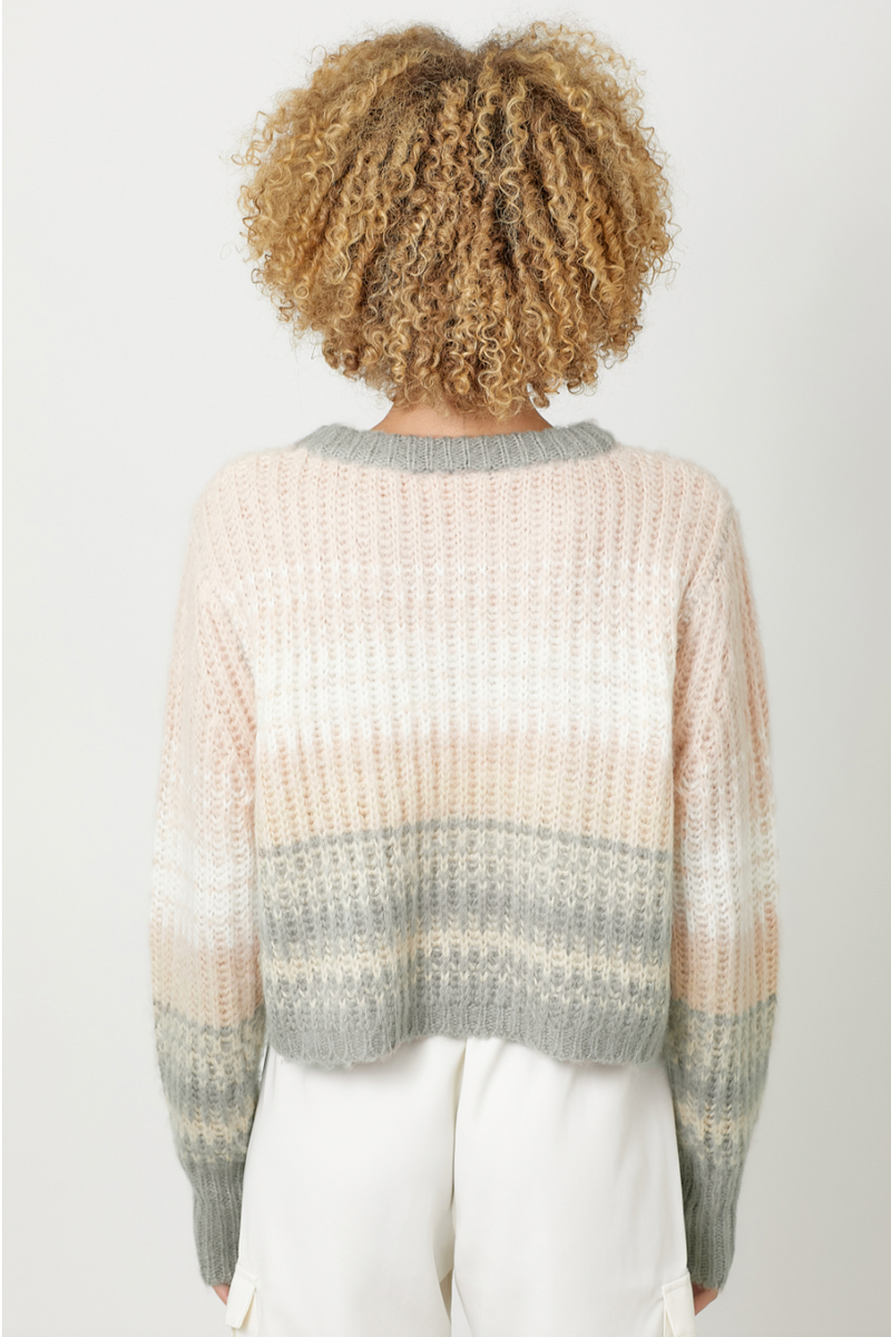 Color Gradient Relaxed Fit Sweater