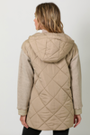 Mixed Sleeve Puffer Jacket