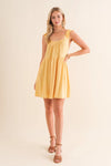 Mellow Yellow Ruffle Cap Sleeve Dress - Lark & Lily Boutique