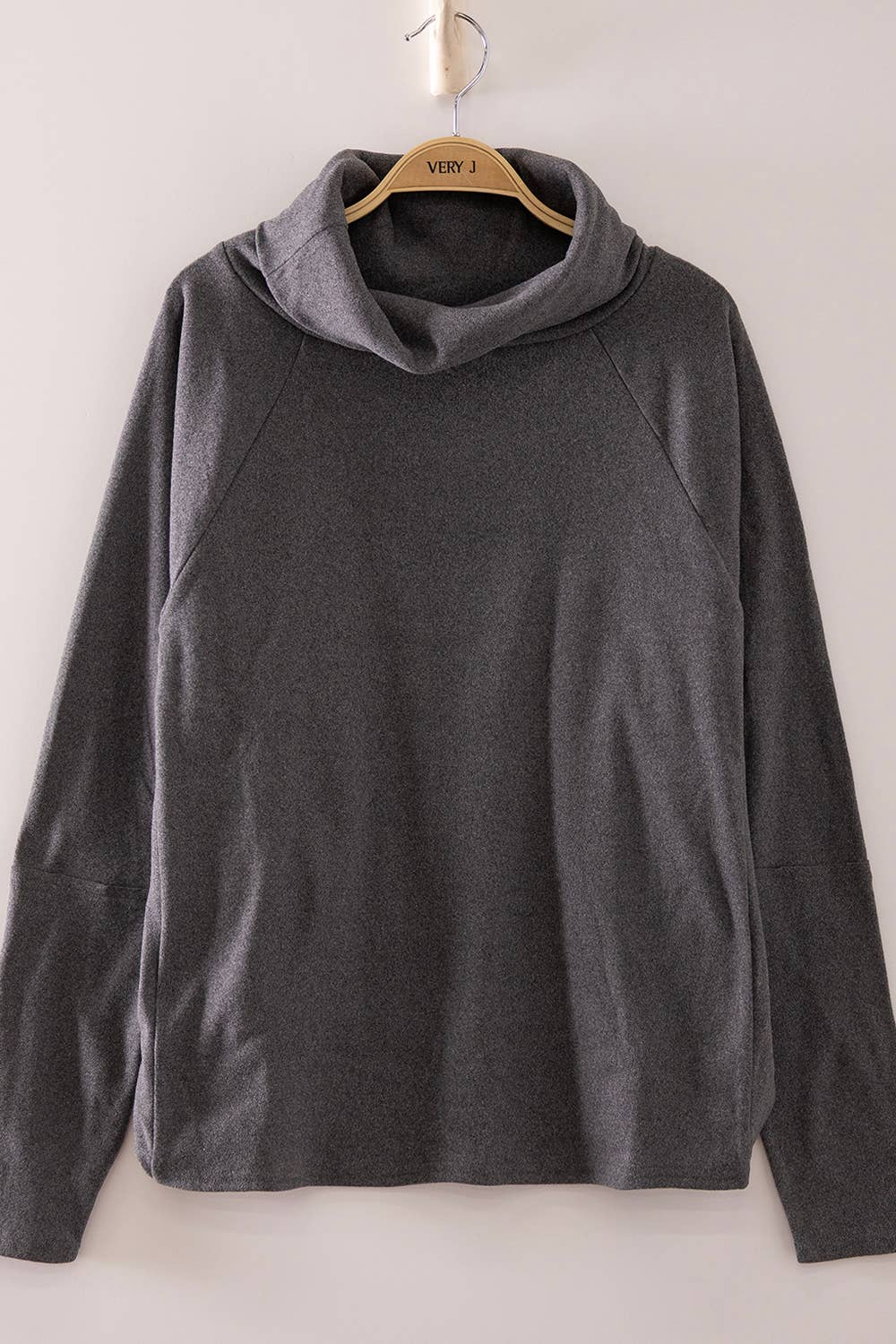 Soft Cowl Neck Knit Top