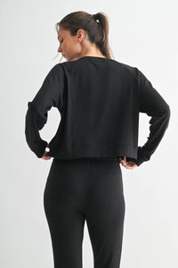 Brushed Hacci Lounge Long Sleeve Pullover