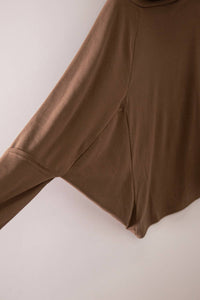 Soft Cowl Neck Knit Top