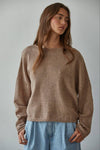 Rolled Round Neck Pullover Sweater