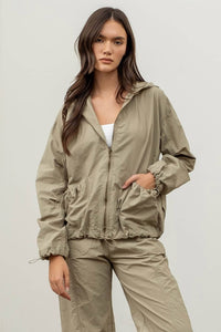 Zip Up Hooded Jacket
