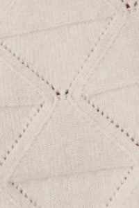 Wide Shoulder Sleeveless Sweater