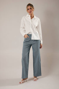 Striped Twill Pant