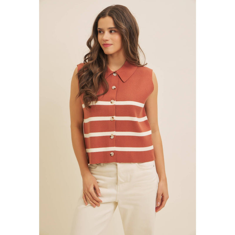 Button Down Sweater Vest