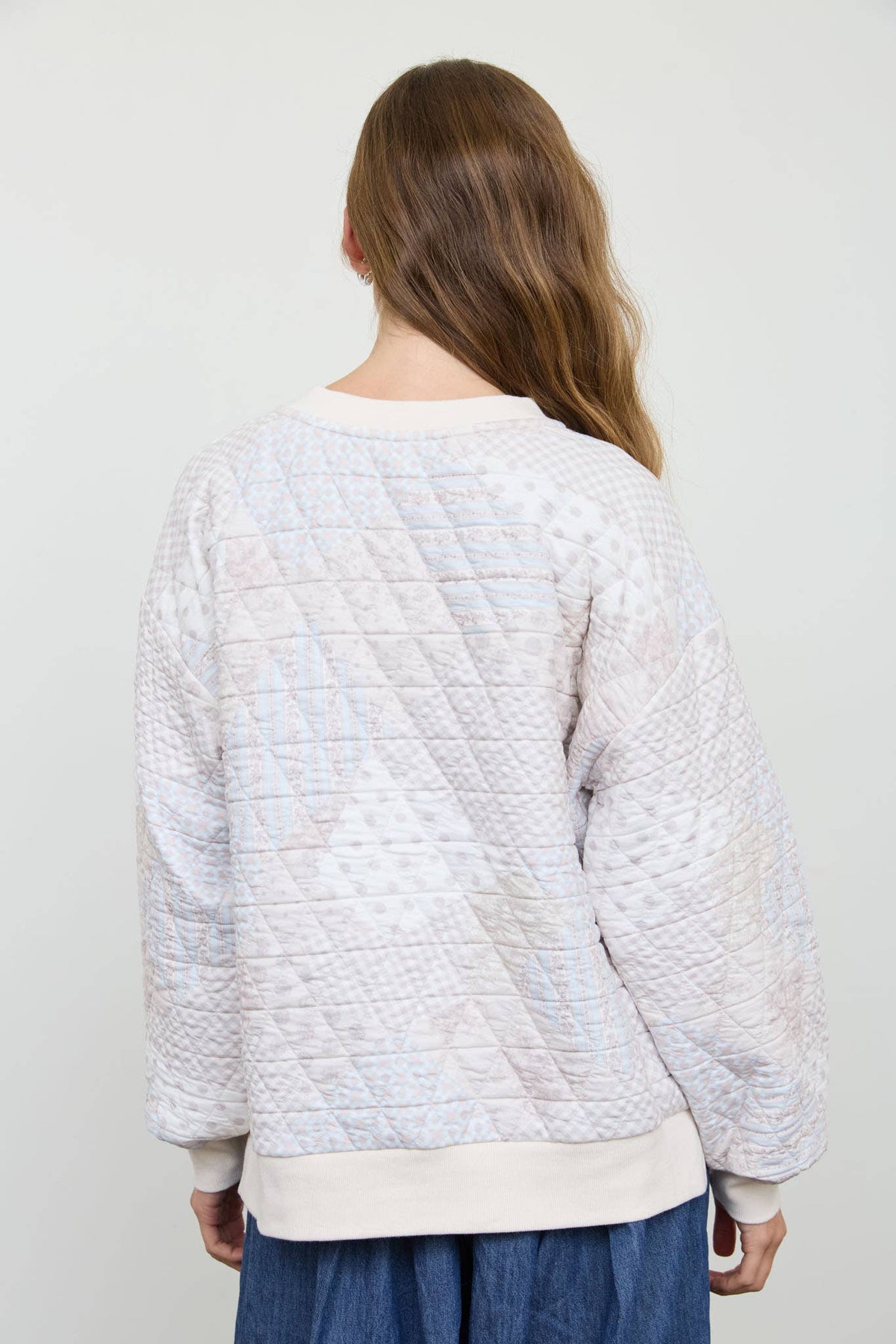 Quilted Henley Sweater