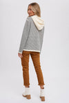 Henley Sweater with Hood