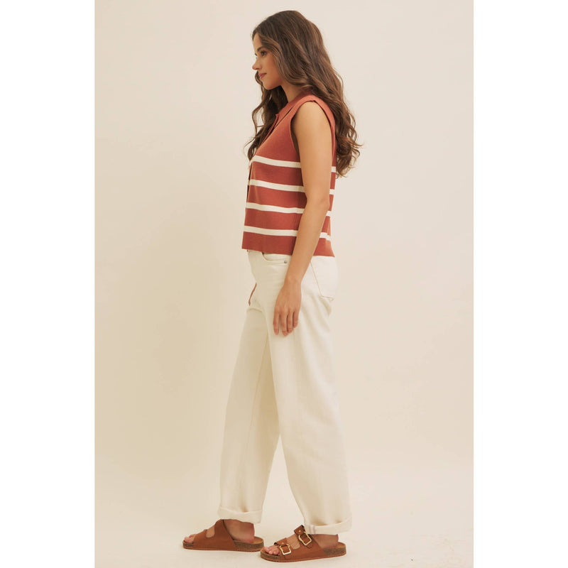 Button Down Sweater Vest