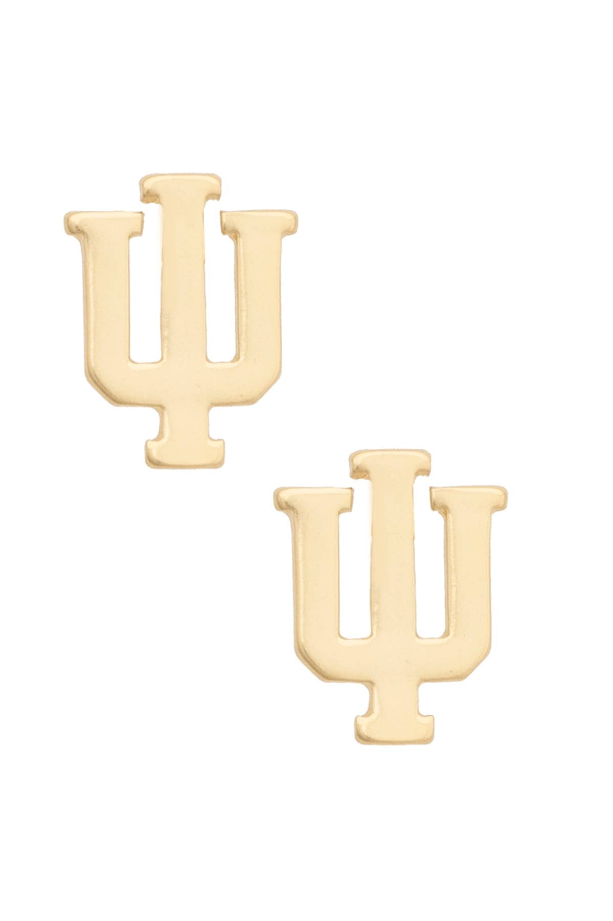 Indiana Hoosiers Gold Earrings