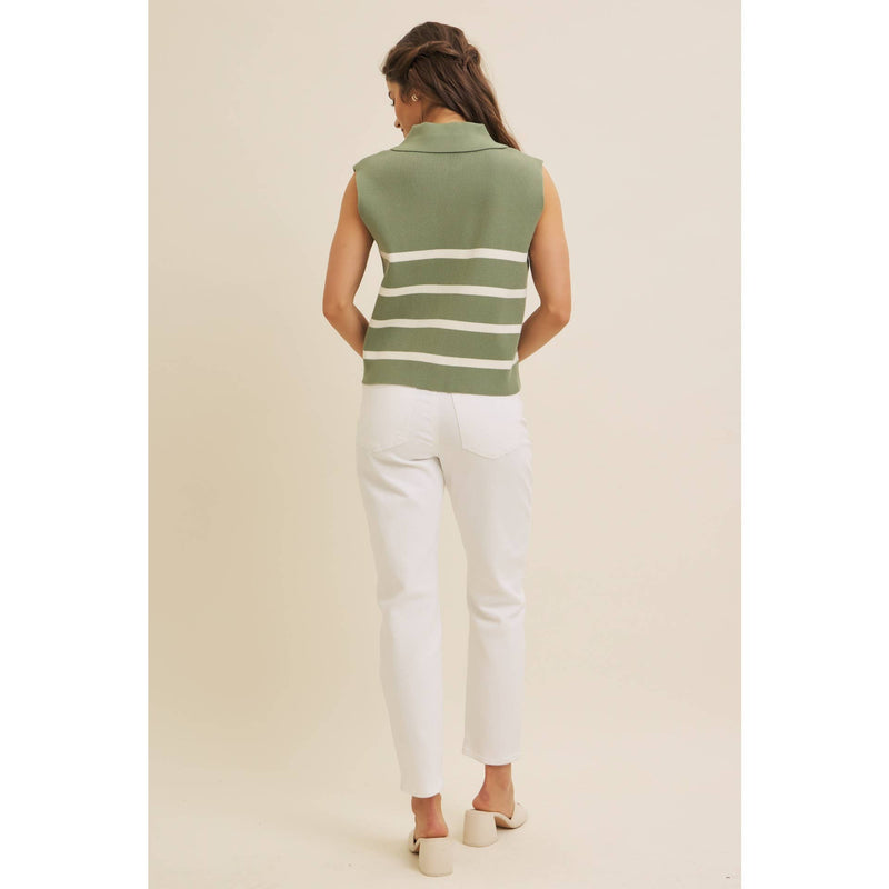 Button Down Sweater Vest