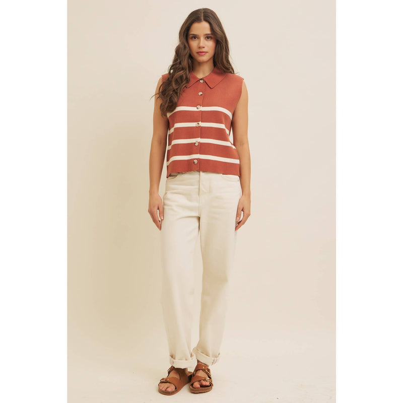 Button Down Sweater Vest