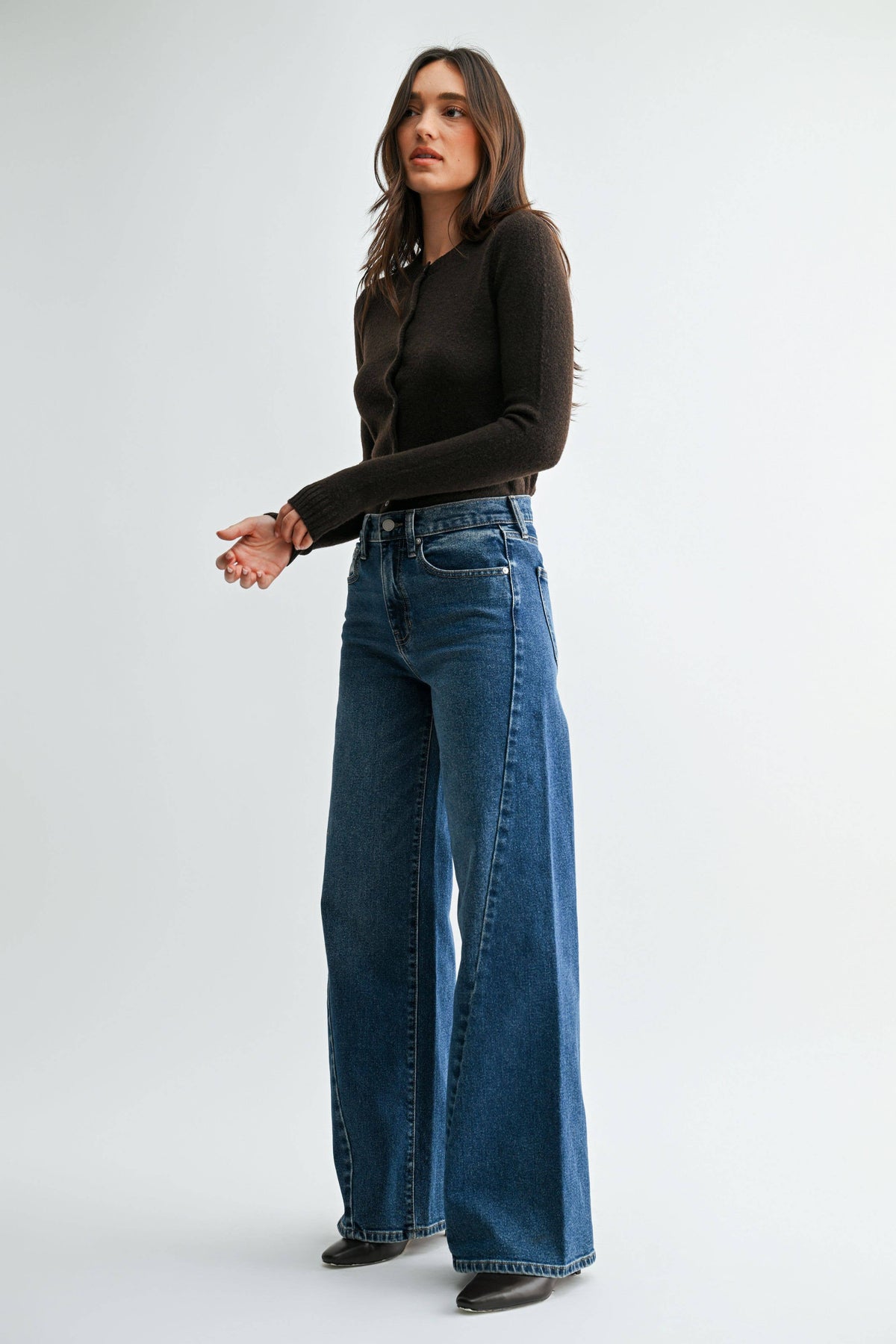 Twisted Seam Wide Leg