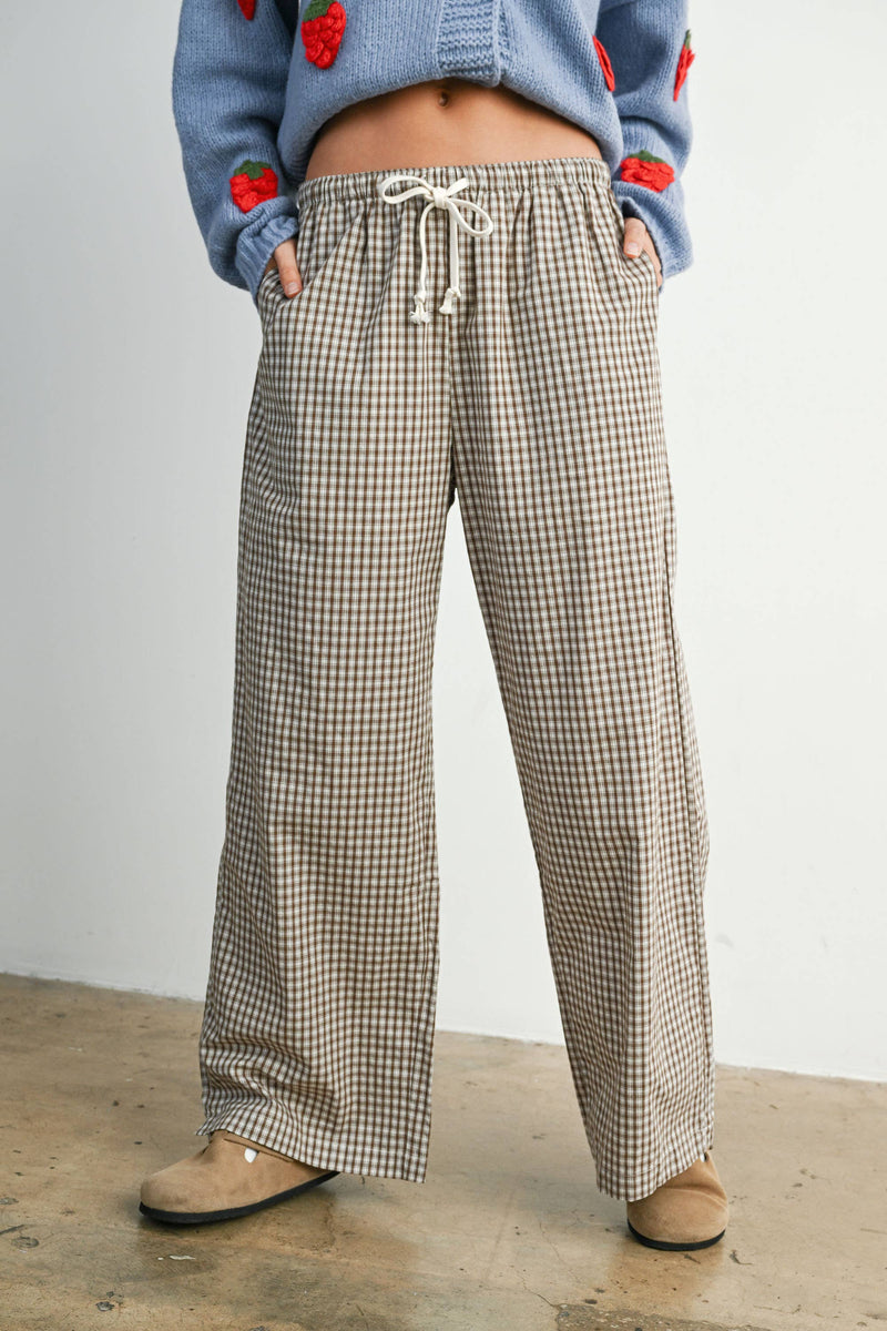 Loose-Fit Adjustable Tie-Front Pants