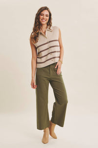 Button Down Sweater Vest