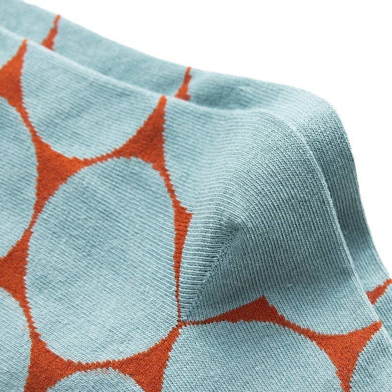 Simple Polka Dot Mid Calf Socks (5 Pairs)