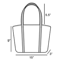 Striped Straw Weave Round Rope Handle Tote Bag