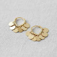 Round Tassel Drop Earrings