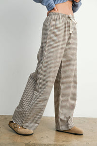 Loose-Fit Adjustable Tie-Front Pants