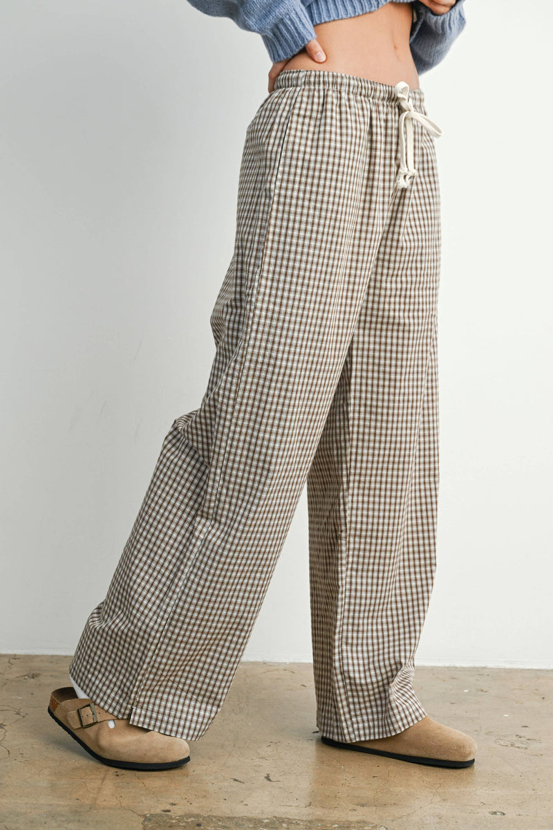 Loose-Fit Adjustable Tie-Front Pants