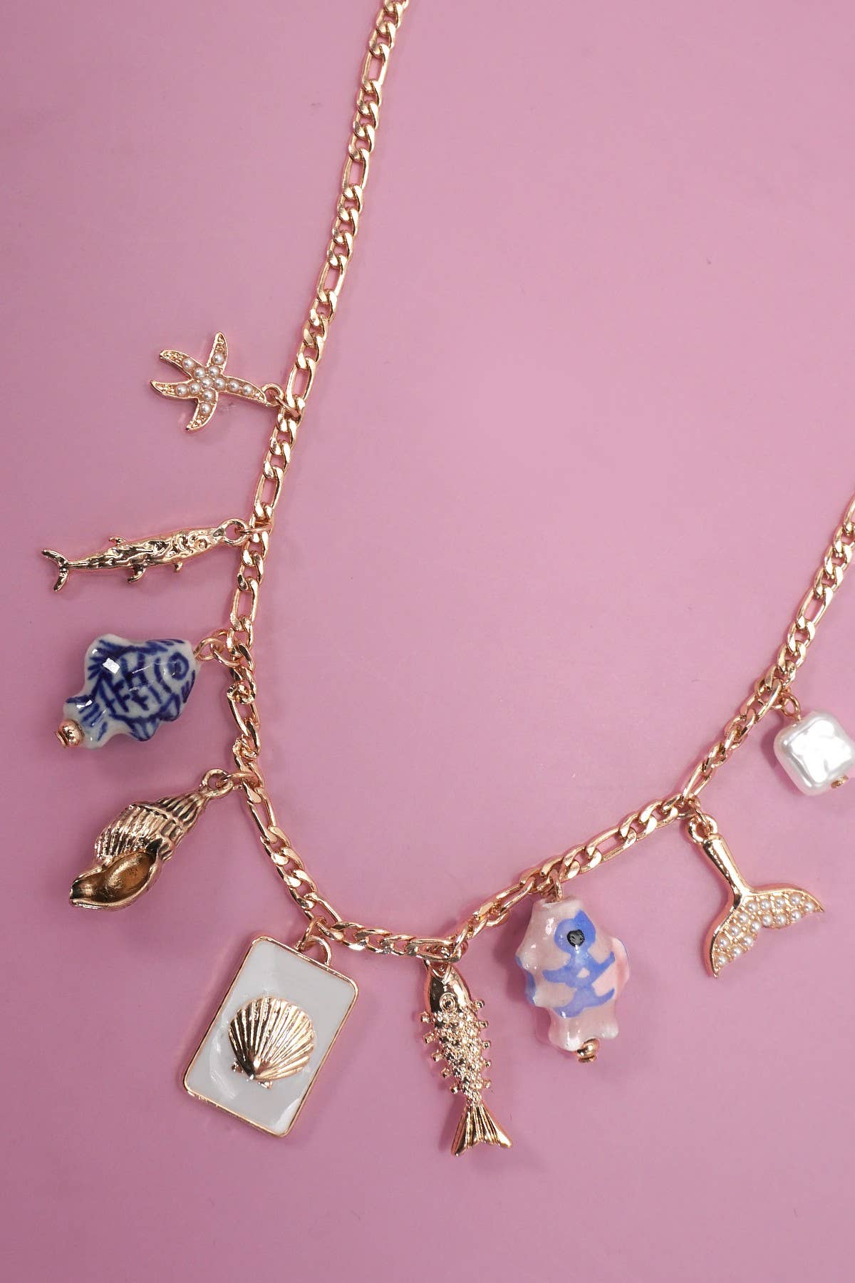 Ocean Inspired Charm Necklace