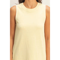 Cotton Sleeveless Mini Dress