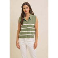 Button Down Sweater Vest