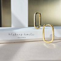 Rectangle Hoop Earrings