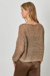 Metallic Net Pullover Sweater