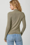 Knit Mock Neck Long Sleeve Top