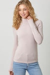 Knit Mock Neck Long Sleeve Top