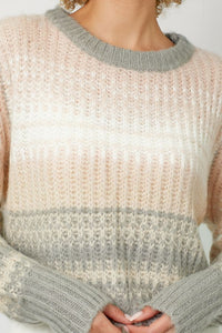 Color Gradient Relaxed Fit Sweater