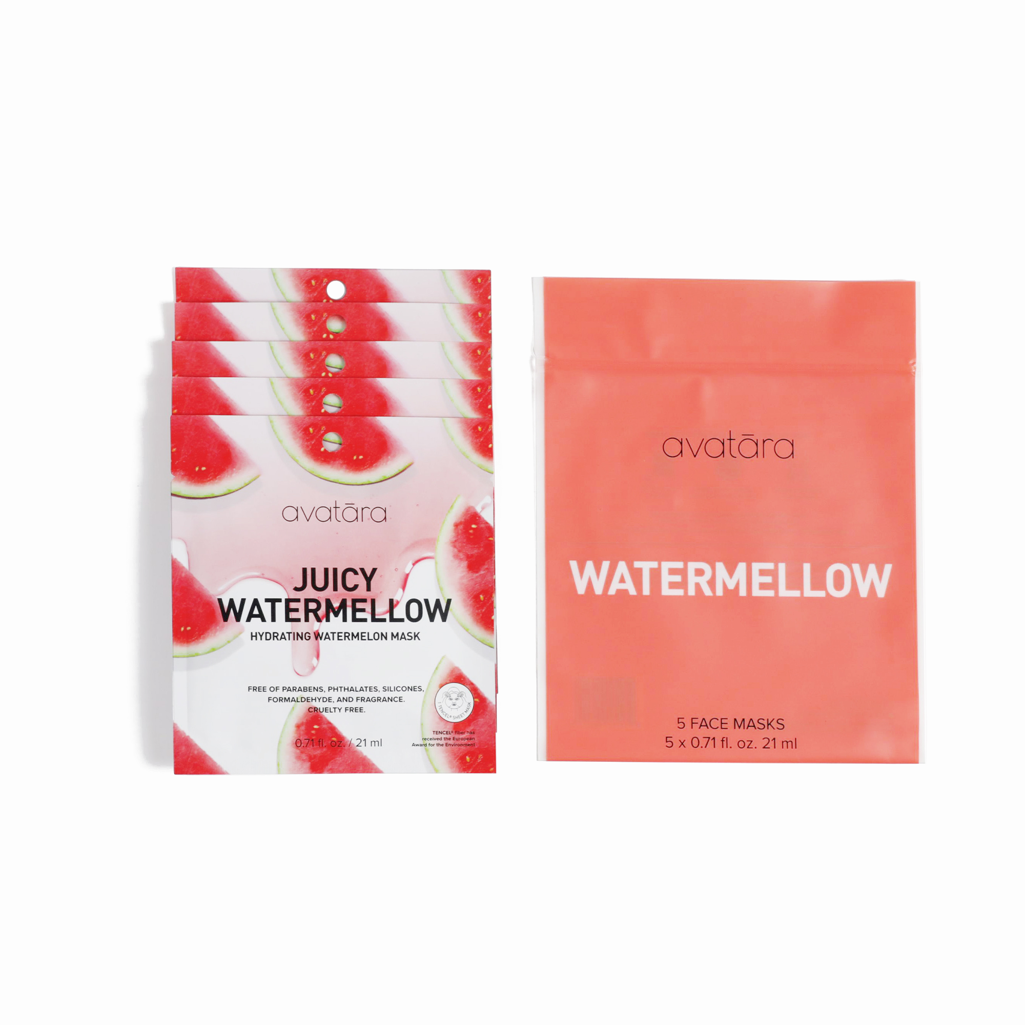 Watermellon Hydrating Face Mask - 5 Pack - Lark & Lily Boutique