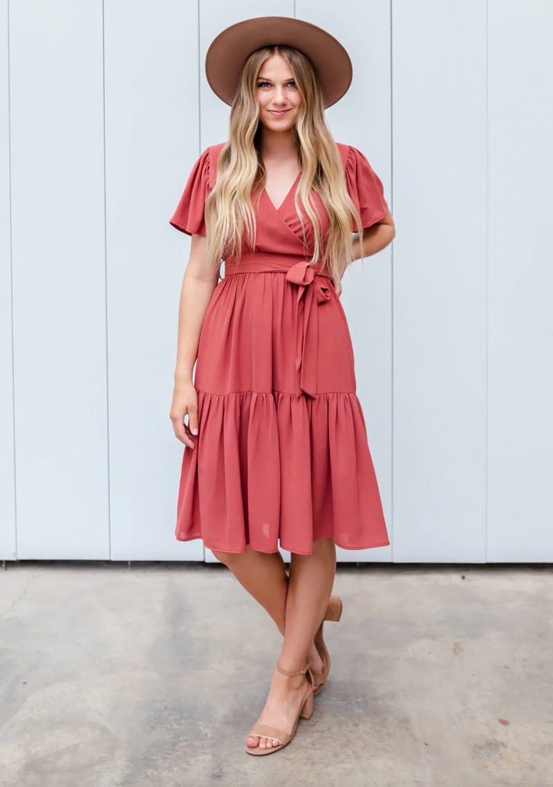 The Elyse in Rio Red - Lark & Lily Boutique